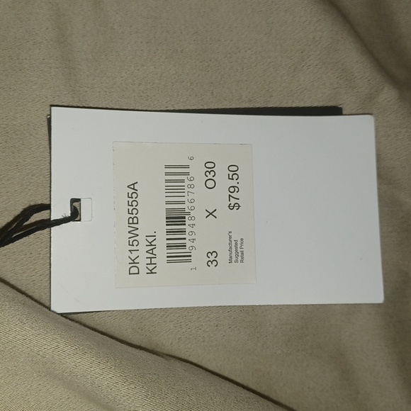 DKNY Stanton Slim Fit Jeans - Ultimate Stretch Size-33x30 Tan NWT - Picture 5 of 5